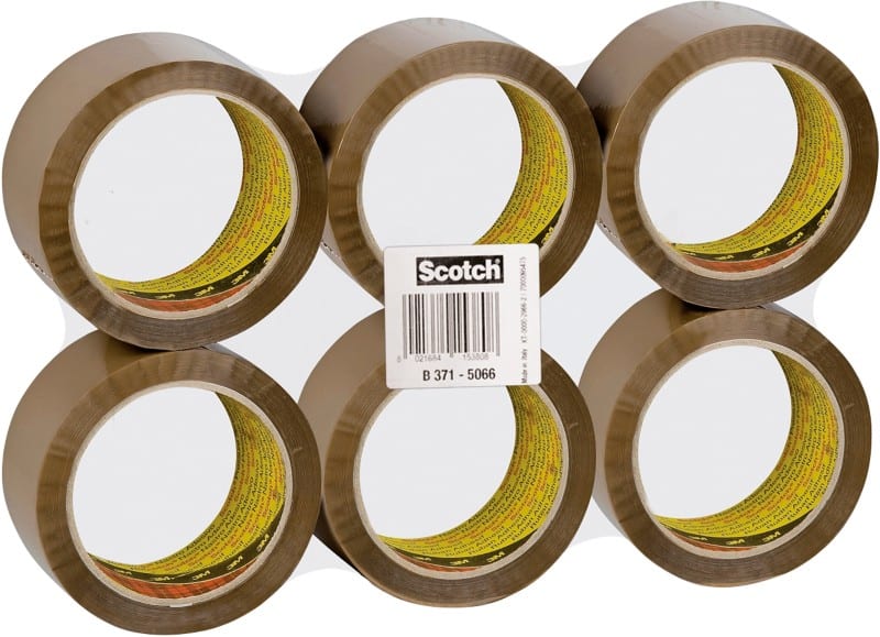 Scotch packaging tape 371 50mm x 66m brown
