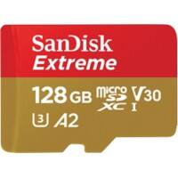 SanDisk Micro SDXC Card Extreme 128 GB Red, Gold