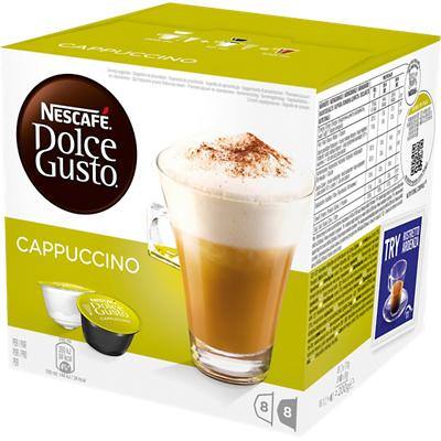 Nescafé Dolce Gusto, Cappuccino, 16 coffee pods, Pack x 3