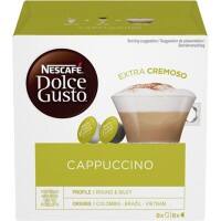 NESCAFÉ Dolce Gusto Caffeinated Ground Coffee Pods Box Cappuccino 6.3 g Pack of 8 x Coffee + 8 x Milk Pods