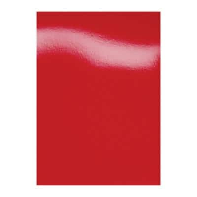 GBC HiGloss Binding Covers A4 Cardboard 250 gsm Red Pack of 100