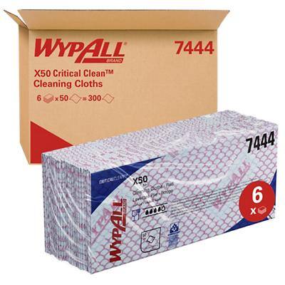 WYPALL Cleaning Cloths X50 Red 24.5 x 41.6 cm Pack of 50