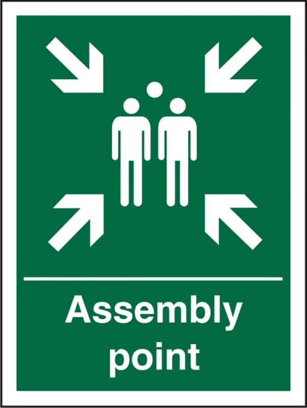 Sign Assembly Point Adhesive Plastic 20 x 15 cm