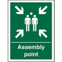 Sign Assembly Point Plastic Green 20 x 15 cm