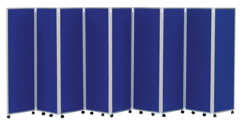 Concertina Screen 609408 Blue 560 x 1,500 mm