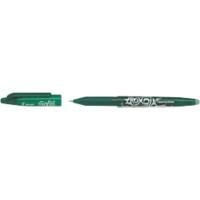 Pilot FriXion Ball non-retractable Rollerball Pen Green 0.35 mm Medium Refillable 50% Recycled Pack of 12