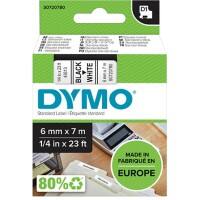 DYMO D1 Labelling Tape Authentic 43613 1953241 Adhesive Black on White 6 mm x 7 m