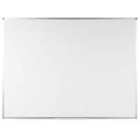 Office Depot Wall Mountable Magnetic Whiteboard Lacquered Steel Slimline 90 x 60 cm