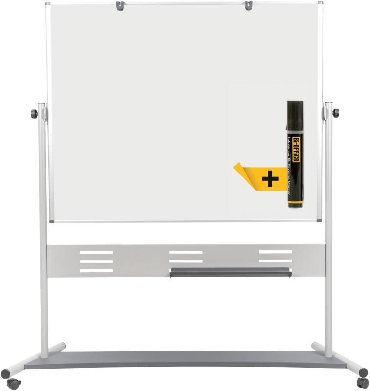 Bi-Office Evolution Mobile Whiteboard Freestanding Magnetic Enamel Double Sided 150 (W) x 120 (H) cm