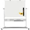 Bi-Office Freestanding Magnetic Mobile Revolving Whiteboard Enamel QR5404GR 150 x 120 cm