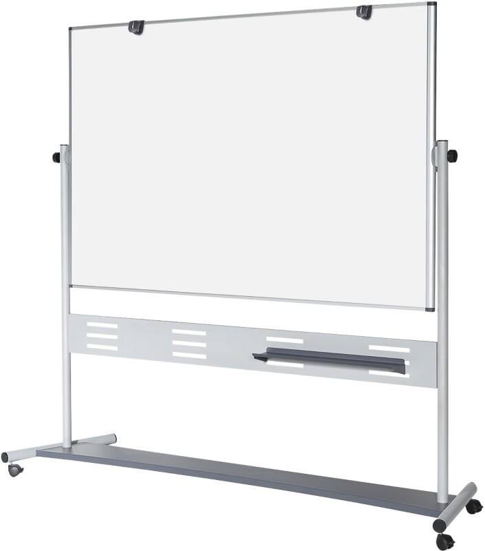 Bi-Office Evolution Mobile Whiteboard Freestanding Magnetic Lacquered Steel Double Sided 120 (W) x 90 (H) cm