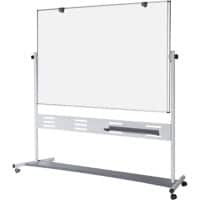Bi-Office Evolution Mobile Whiteboard Freestanding Magnetic Lacquered Steel Double Sided 120 (W) x 90 (H) cm