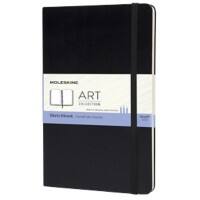 Moleskine 130 x 210 mm Thread Bound Black Cardboard Cover Sketchbook Plain 104 Pages