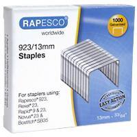 Rapesco Staples 923/13 1484 Galvanised Steel Silver Pack of 1000