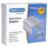 Rapesco 923/23 Staples 1242 Steel Silver Pack of 1000