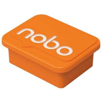 Nobo Whiteboard Magnets 1905327 22 x 18mm Orange Pack of 4