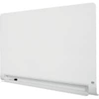 Nobo Impression Pro Wall Mountable Magnetic Glassboard Concealed Pen Tray 126 x 71 cm Brilliant White