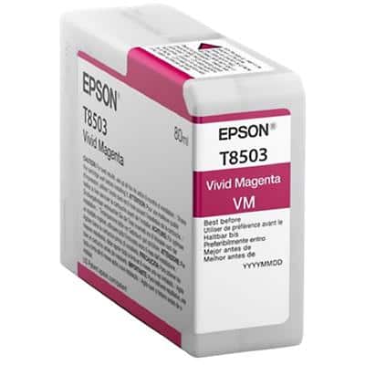 Epson Singlepack Magenta T850300, Original, Pigment-based ink, Vivid magenta, Epson, - SureColor SC-P800, 1 pc(s)