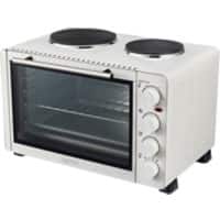 igenix Mini Oven Double Hotplates IG7130 1500W White