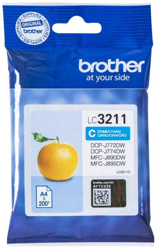 Brother LC-3211C Original Ink Cartridge Cyan