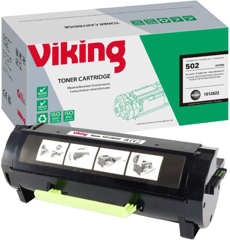 Viking Compatible Lexmark Toner Cartridge 50F2000 Black
