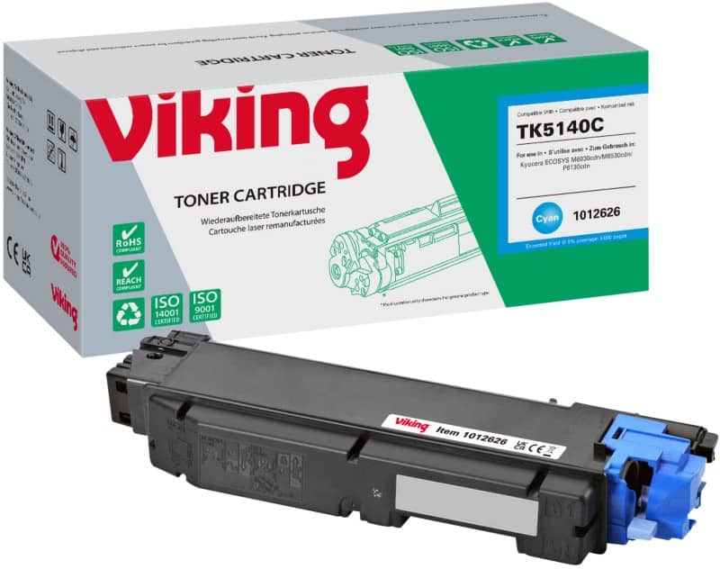 Viking TK5140C Compatible Kyocera Toner Cartridge Cyan
