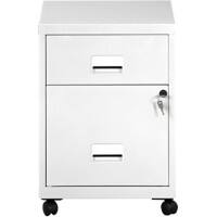 Pierre Henry Steel Filing Cabinet with 2 Lockable Drawers COMBI 530 x 400 x 400 mm White