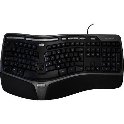 Microsoft Wired Natural Ergonomic Keyboard 4000 QWERTY Black