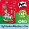 Pritt Glue Stick 22g Value Pack 5 + 1 Free