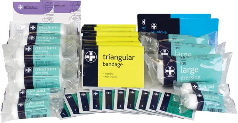 Reliance Medical Refill for HSE Workplace Kit 20 People 122 48.5 x 29 x 47 cm