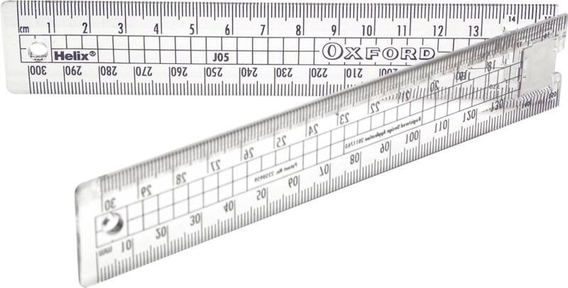Helix Folding Ruler Plastic 30 cm