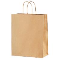 Purely Packaging Vita Twist Handle Paper Bag 240 (W) x 330 (H) x 110 (D) mm Brown Pack of 50