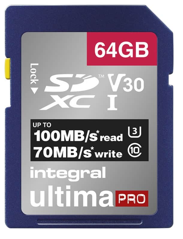 Integral SDXC Flash Memory Card UltimaPRO V30 64 GB
