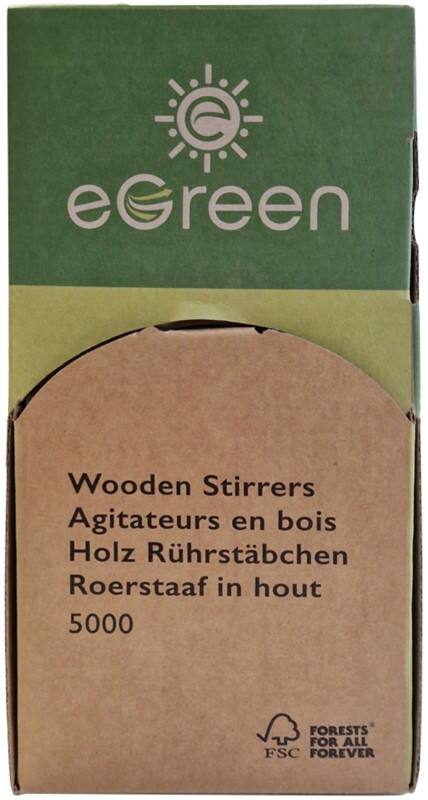 eGreen Disposable Tea Spoons Birch Wood 11cm Brown Pack of 5000