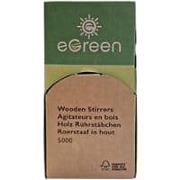 eGreen Tea Spoons Birch Wood 11cm Brown Pack of 5000