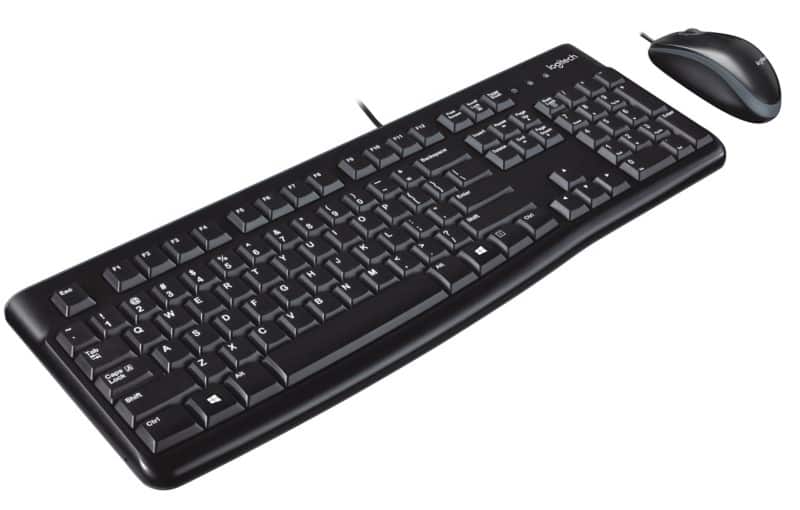 Logitech Keyboard and Mouse Wired QWERTY MK120