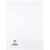 ELBA Blank Dividers A4 White White 10 Part Manilla 100204881