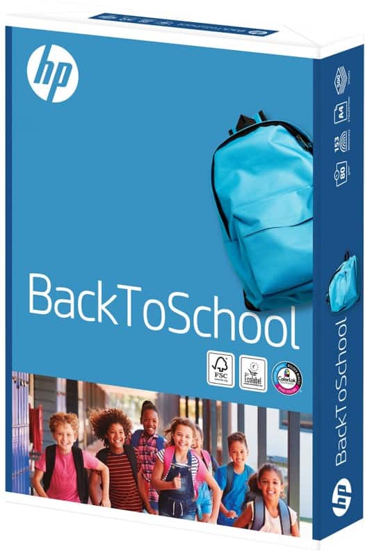 Hp back to school a4 printer paper 80 gsm smooth white 500 sheets