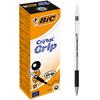 BIC Cristal Grip Ballpoint Pen Medium 0.4 mm Black Pack of 20