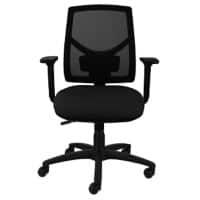 Energi-24 Synchro Tilt Ergonomic Office Chair with Adjustable Armrest and Seat Breeze 2 Black