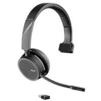 poly Voyager 4210 UC Wireless Mono Headset Headset Over-the-head with Noise Cancellation Bluetooth with Microphone Black