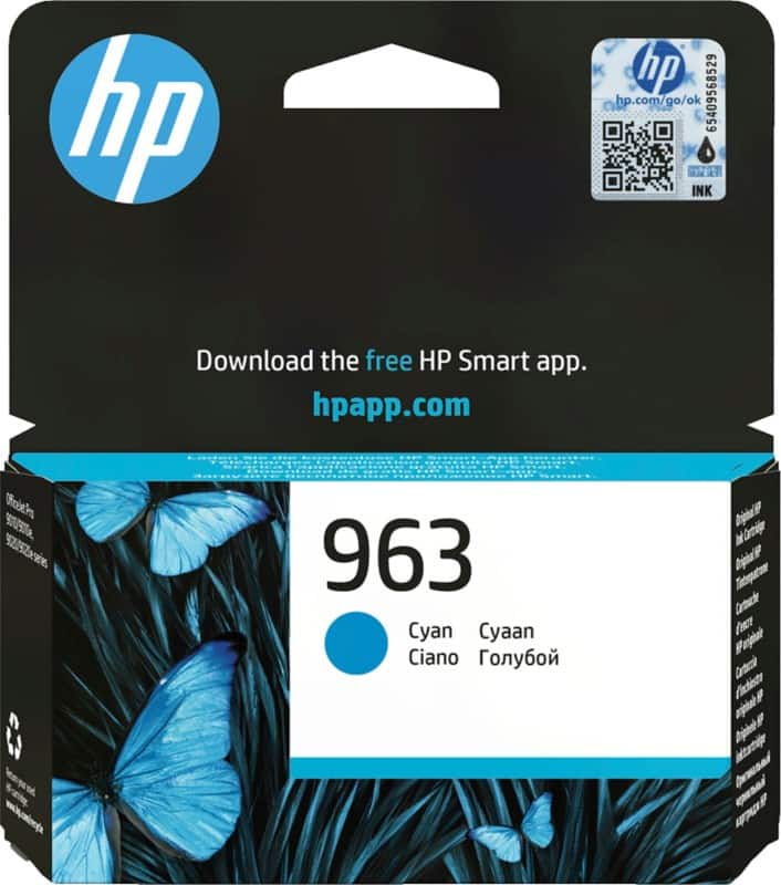 HP 963 Original Ink Cartridge 3JA23AE Cyan