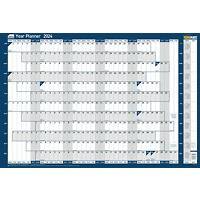 SASCO Year Planner Mounted 2023 Landscape Red English 91.5 x 61 cm