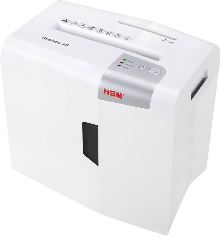 HSM shredstar Shredder 5 Sheets Cross Cut Security Level P-4 18 L X5