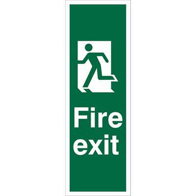 Portrait final fire exit man left Sign 450mm x 150mm