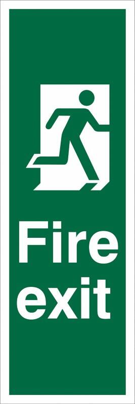 Fire Exit Sign Man Right 15 x 45 cm