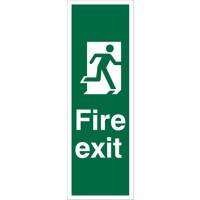 Portrait final fire exit man right Sign 450mm x 150mm