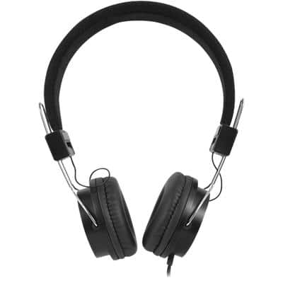 ewent Professional EW3573 Wired Headphone Over the Head, On-Ear 3.5mm Jack Black