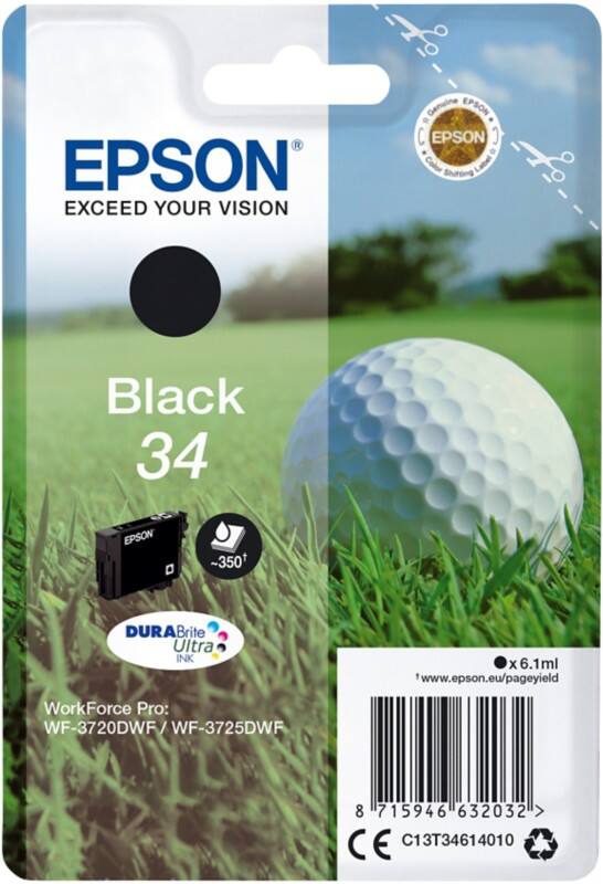 Epson 34 Original Ink Cartridge C13T34614010 Black