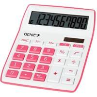 GENIE Desktop Calculator 840 P 10 Digit Display Pink 10,6 x 13,9 x 2,9 cm